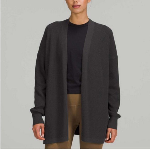 Lululemon Ribbed Knit Cardigan Sweater - Picture 1 of 10